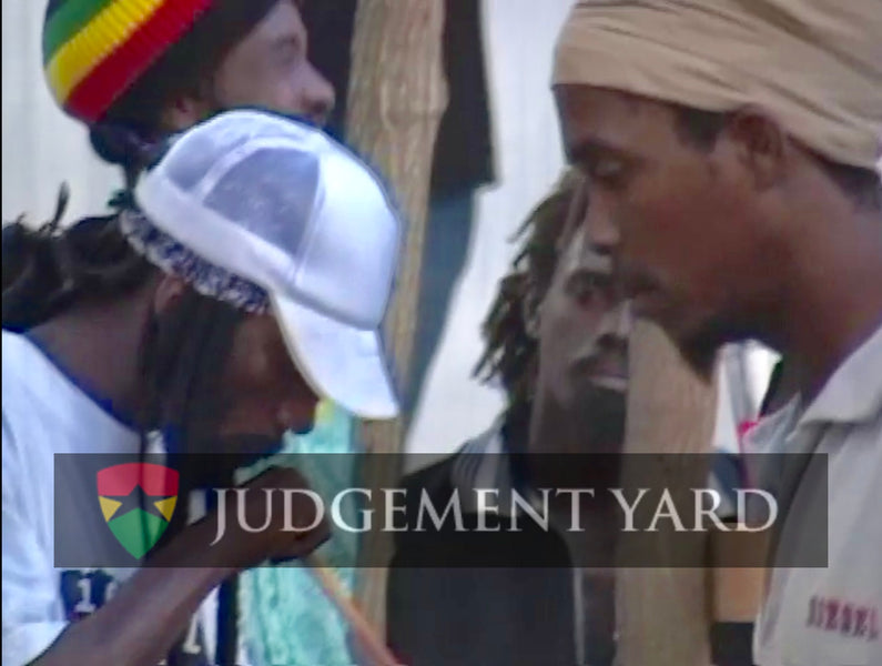 Sizzla Kalonji And Congo Judah Blazing The Chalice and Holding a Reverence In Judgement Yard